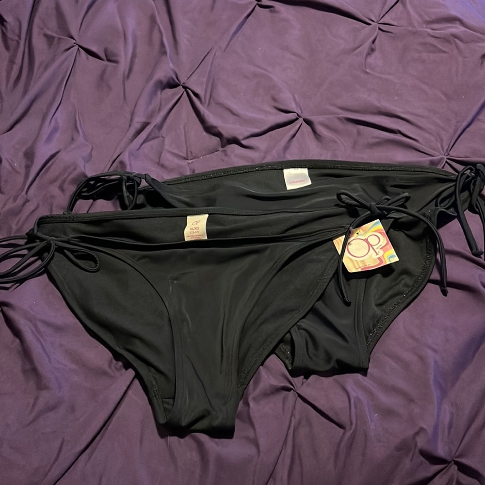 Two Black Bikini Bottoms